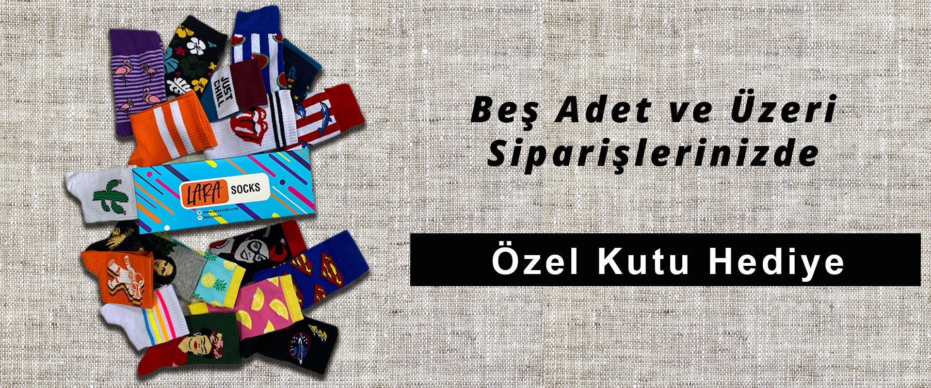 Beş ve Üzeri Ürün Alımında Özel Kutu Hediye!